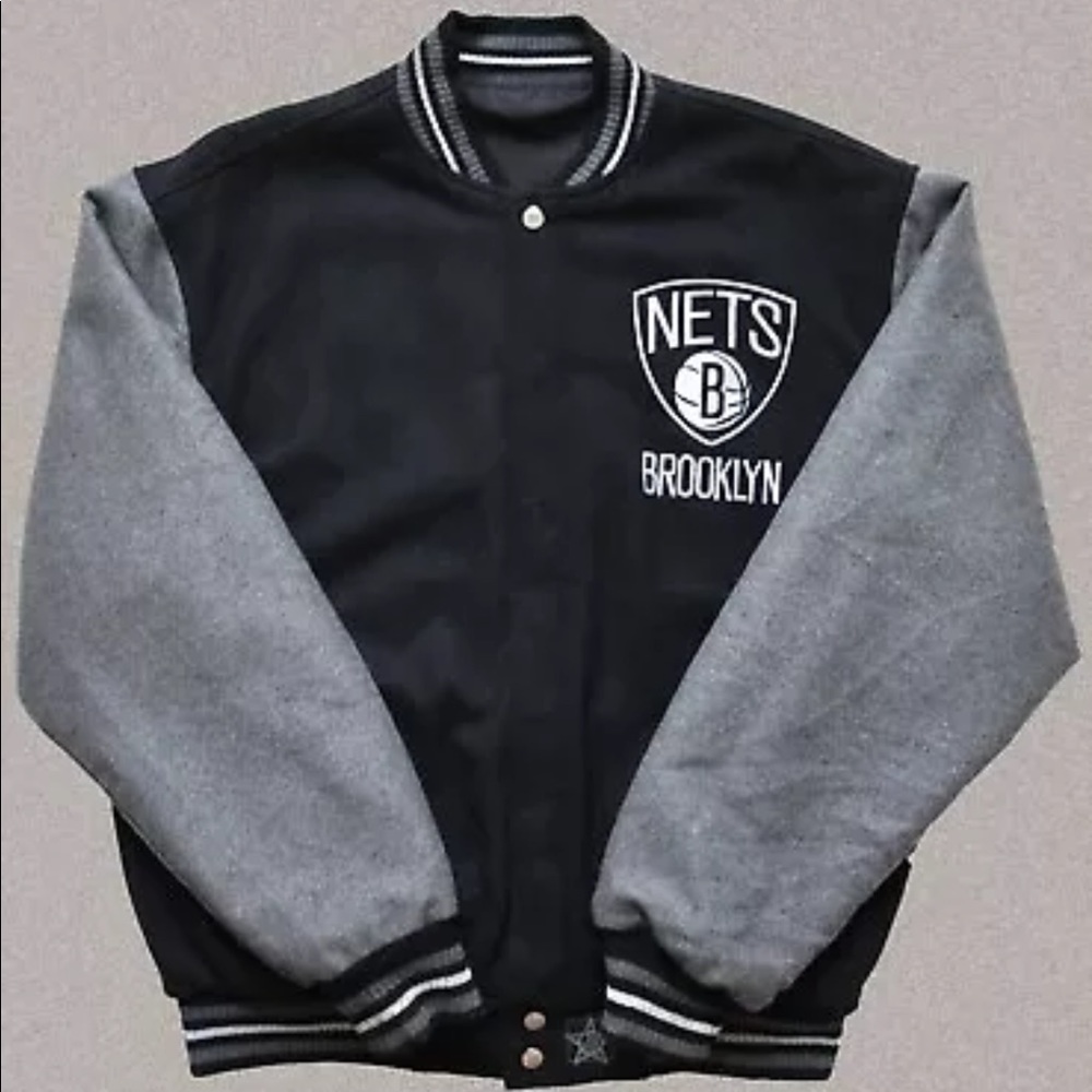 Brooklyn Nets Reversible Varsity Jacket (Size M)